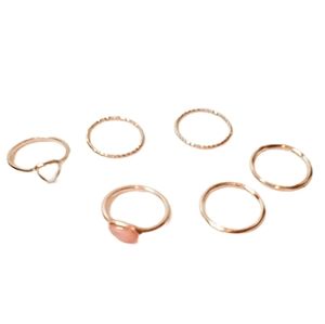 💎3/$20❗NWOT 💞 6 Gold Rings costume jewelry